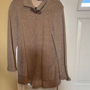 Beige above the knee sweater in size L